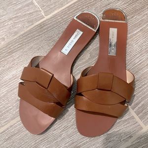 Zara Women Brown Sandals Size 9